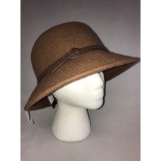 Nine West Mujer&apos;s 100% Wool Solid Brown Bucket Hat Cap One Size New NWT $50  eb-16909413